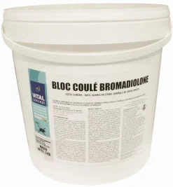 New Equideos Bloc coulé bromadiolone - 5kg