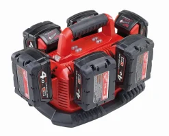 Discount Equideos Chargeur 14 et 18V 6 batteries M1418C6- Milwaukee