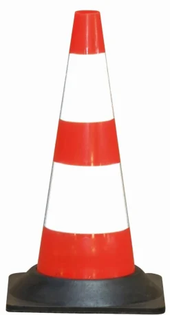 Discount Equideos Cône plastique 50cm pied caoutchouc