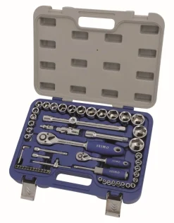 New Equideos Coffret douilles 1/4'' 1/2'' - Irimo - 58 pièces