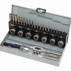 Equideos Coffret tarauds et filières M3 à M12 – 32 pièces – 3 passes