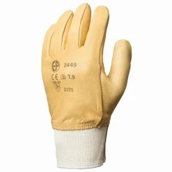 Online Equideos Gants cuir hydrofuge avec protège-artère