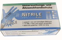 Equideos Gants nitrile courts - 100 pièces