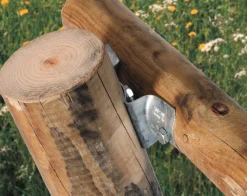 Equideos Jonction métallique pour bois ronds