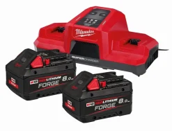 Online Equideos Kit chargeur double et 2 batteries forge 8Ah M18 FORGENRG-802DBSC - Milwaukee