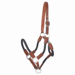 Online Equideos Licol cuir et corde - Cavo