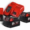 New Equideos Pack 2 batteries 18V et chargeur 12V et 18V - M18 NRG-502 - Milwaukee