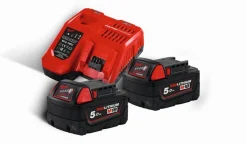 New Equideos Pack 2 batteries 18V et chargeur 12V et 18V - M18 NRG-502 - Milwaukee