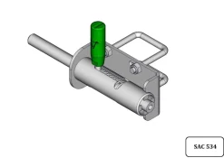 Clearance Equideos Verrou autolock avec cavalier - Ø45mm